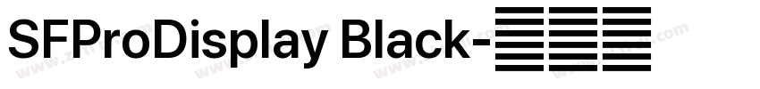 SFProDisplay Black字体转换